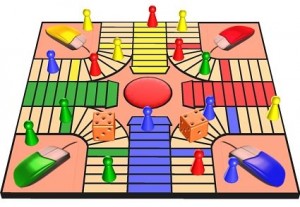 Jugar al parchís