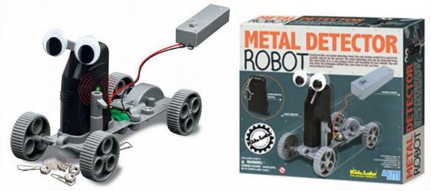 Robot que detecta metales